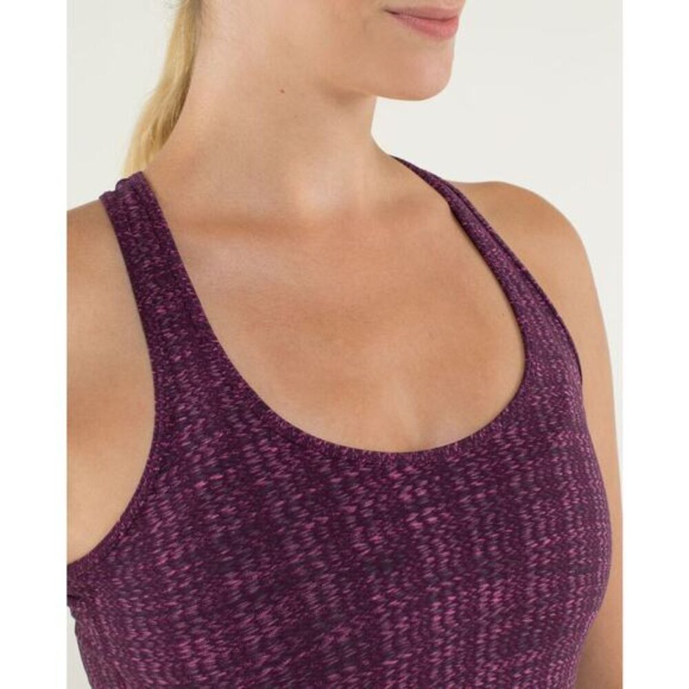 LULULEMON Cool Racerback Size 4 Ziggy Wee August Glo - Picture 2 of 7